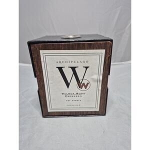💥 Rare Walnut Wood Archipelago Espresso Candle 9oz Soy B6